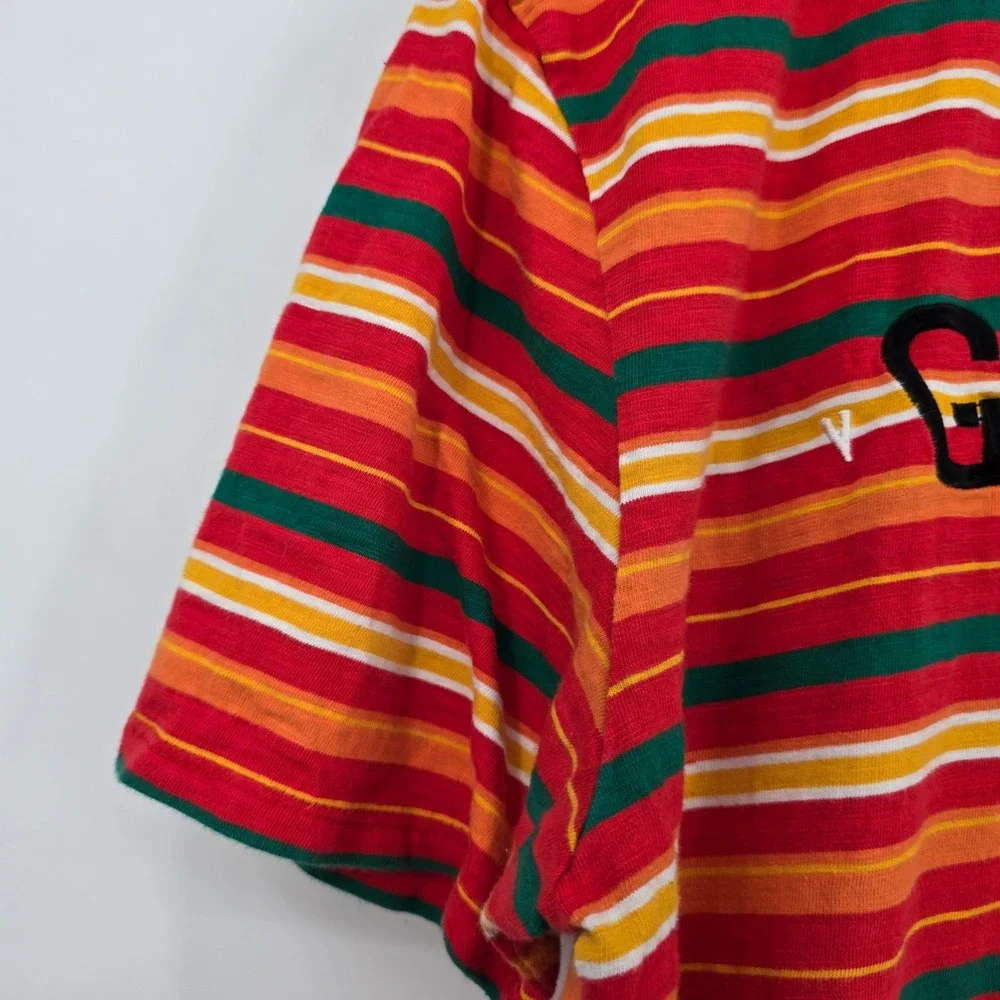 Guess Vibras J Balvin Striped Tee Retro 80s 90s Multicolor T-Shirt‎ Men's Size M - Picture 4 of 9